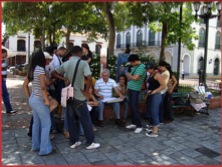 Art class in the plaza